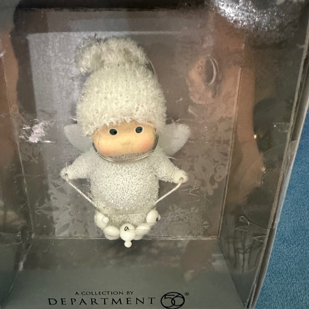 Dept. 56,  “PEACE” Angel, 2010 Snow babies ornament,